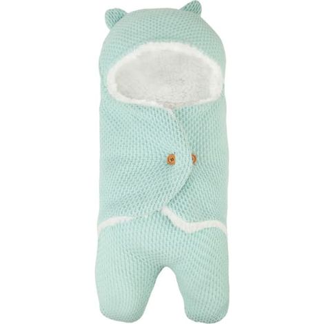 Gigoteuse pour nouveau-né idéale pour les randonnées d'automne et d'hiver, couverture bébé, gigoteuse chaude pour poussette, vert clair (1/4)