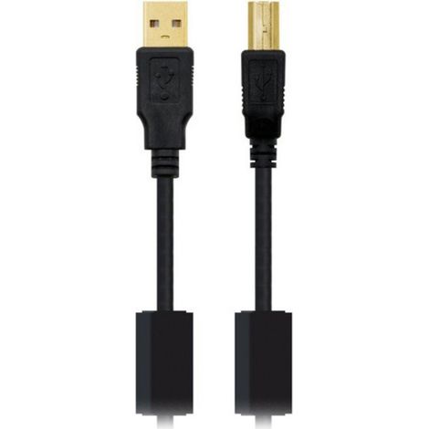 Nanocable - usb 2.0 printer cable with ferrite a/m-b/m black 5m (1/2)