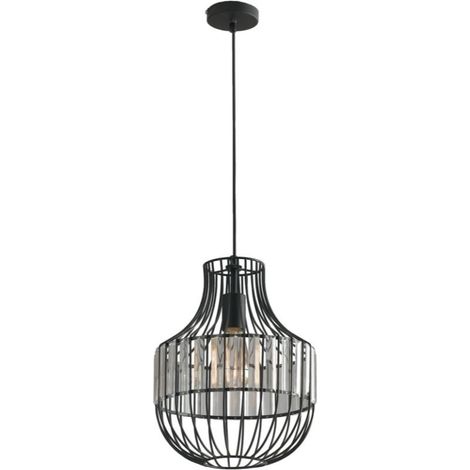 LAMPADARIO OPIUM E27 D.30XH130CM METALLO/VETRO. (1/2)