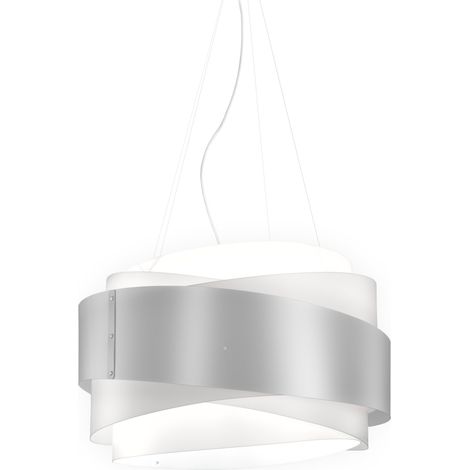 Lampadario a sospensione BEA cinque luci Argento diametro 60x h38 cm (1/2)