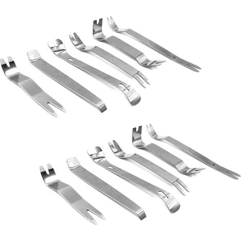 12 Pièces Séries Autoradio Porte Clip Panneau Garniture Tableau de Bord Retrait Audio Outils de Levier Jeux de Moulage