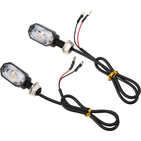 Set mit 2 universellen Motorrad-Blinklichtern, 12V, Mini-Ovallampen für Quads und Roller. (1/5)