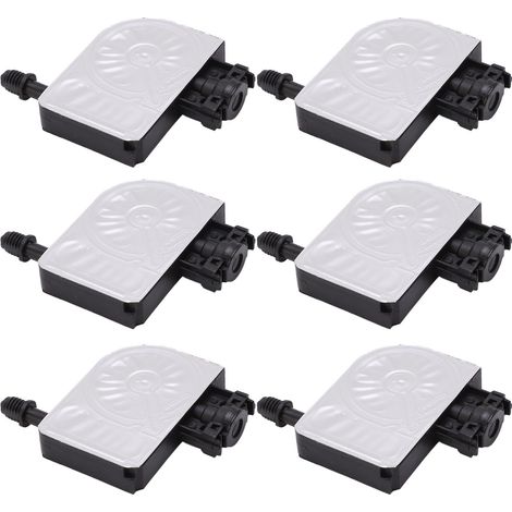 Lot de 6 amortisseurs d'encre anticorrosion en PP robuste, de rechange pour imprimantes DX5, DX6, DX7, 4800, 7800, 7880 et 9800 (1/5)