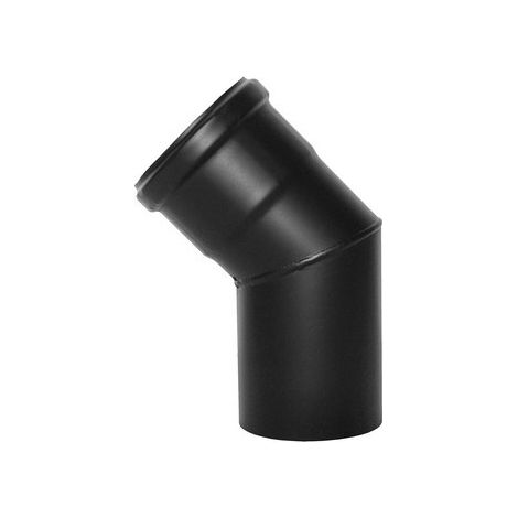 Curva a 45° pellet smaltato diam. 80 (1/2)