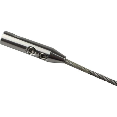 Conical clamping block made of 316 stainless steel, wire rope connector, wire rope connection accessory for railing posts M86