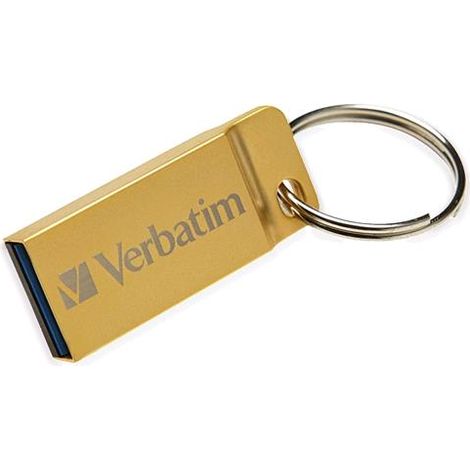 Verbatim Mini Memoria USB 3.0 Verbatim con Portachiavi 16GB Oro