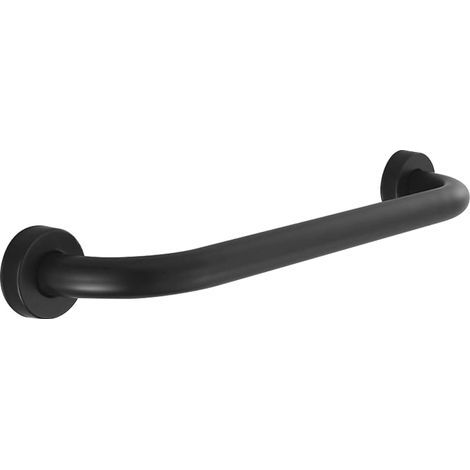 Barre d'appui WC Barre d’appui en Acier Inox Poignée de Baignoires Porte Serviette Mural Poignée de Baignoire de Salle de Bain, Noir (40CM) (1/5)