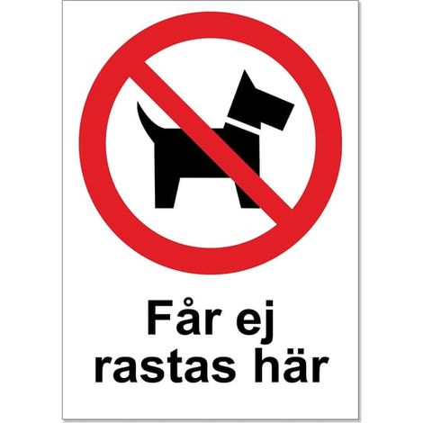 Panneau « Interdit de se reposer ici » / Panneau « Chien » / Panneau d'avertissement « Chien » / A5