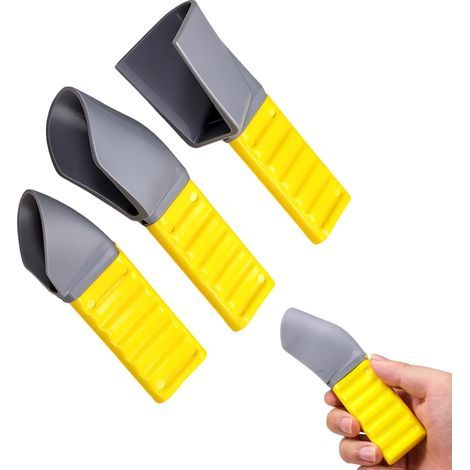 Grattoirs en béton, outils ergonomiques antiadhésifs à libération rapide, grattoirs à joints de tuiles pour la construction de murs intérieurs et extérieurs (1/5)