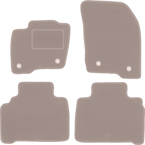 Alfombrillas de terciopelo para Ford S-MAX MK2 monovolumen (2015-) beige (1/5)