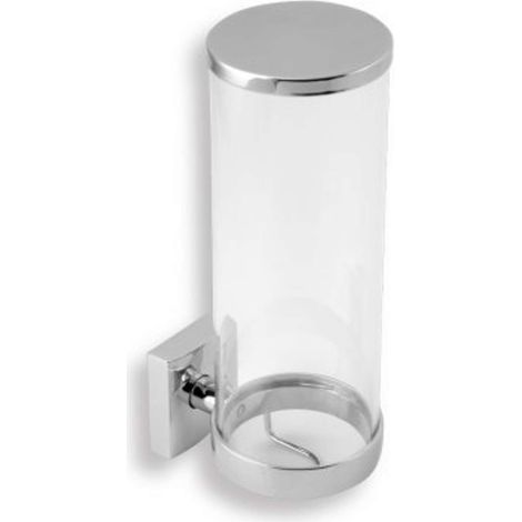 Novaservis Metalia 12 - Kosmetisch-Tamponspender, glas/chrom 0272,0