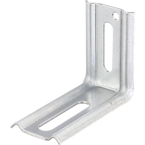 Lot de 50 équerres de fixation 2 pans 50x70x30mm – Acier galvanisé Sendzimir – Angle 90° pour fixation à visser –