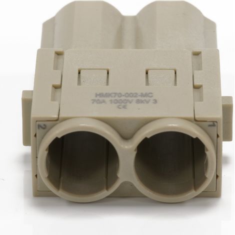 Embout de connecteur RS PRO, 2 contacts , 70A, Mâle ( Prix pour 1 )