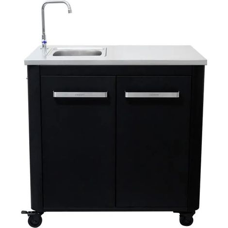 AUTRES Module évier cuisine extérieure 90 cm - plan de travail inox - robinet inclus (1/3)