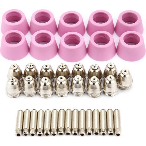 40-teiliges Set AG60 SG55 Plasmaschneidbrenner-Verbrauchsmaterialien: Elektroden, Düsen und Kits (1/5)