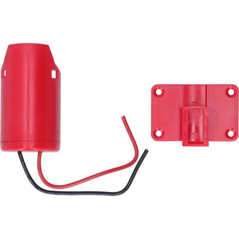M12 Adapter Battery Mount Adapter ABS Power Connector Battery Converter for Milwaukee M12 DIY 2 Wiring Output MUMU (1/4)