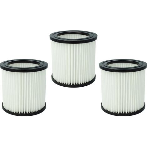 3x Cartouche filtrante compatible avec Nilfisk Buddy II 18, II 18 Inox aspirateur - Filtre pour particules fines (1/4)