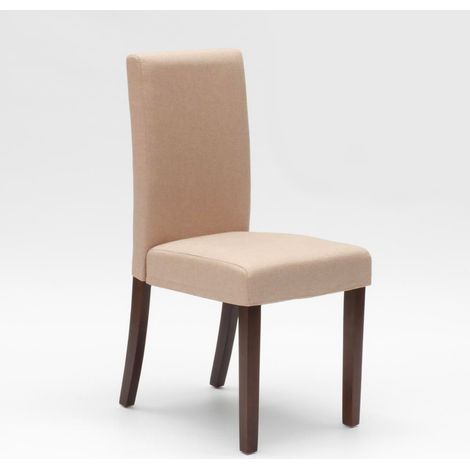 Sedia in legno imbottita stile henriksdal per cucina sala da pranzo Comfort - Beige (1/5)