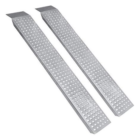 Naizy – Rampe de chargement 2x 135 cm – Acier galvanisé antidérapant – Charge max 400 kg – Pour auto, moto, quad, remorque