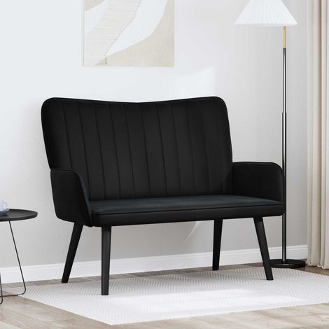 Sofá de 2 Plazas Negro 115 x 61 x 87 cm PWNEDBYLORD666YWH