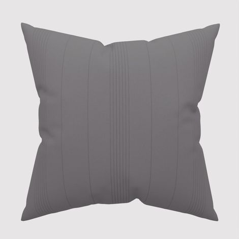 Housse de coussin 60x60 cm ADELE gris, par Soleil d'Ocre