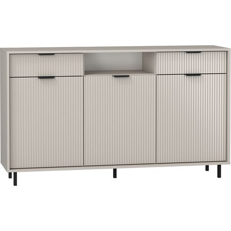 Buffet Soly mit 2 Schubladen und 3 Türen, Kaschmir, 153.4cm