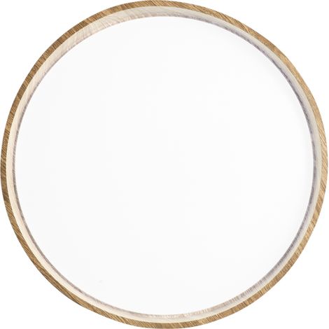 "Plafoniera LED MADERA in metallo effetto legno 38W con CCT 50 cm." (1/4)