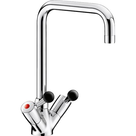 Delabie MBatt. 1-Lochbrg. 45l/min,Schwenkausl. L300, Bakelitkugelgr. (1/2)