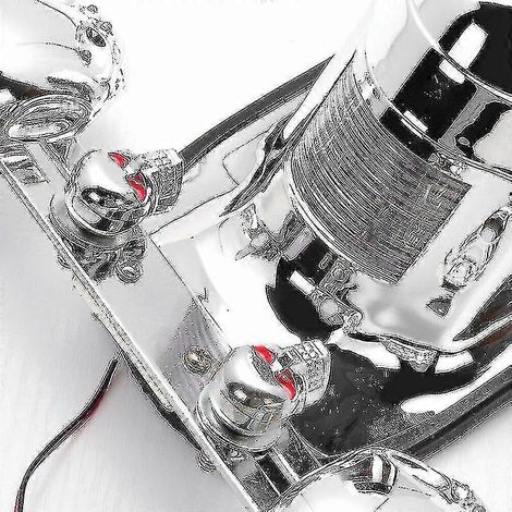Feux arrière de moto chromés/noirs à tête de mort, clignotants et feux stop LED 12 V pour Harley, Honda, Kawasaki, BMW, Yamaha et Benelli (tête de mort chromée) (1/2)