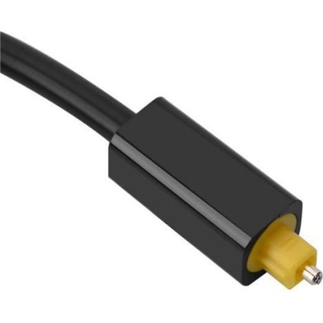 Répartiteur Audio Optique Toslink 1 Entrée 2 Sorties - Adaptateur Splitter Numérique - Pour Lecteur CD DVD Récepteur TV - 10 cm (1/4)
