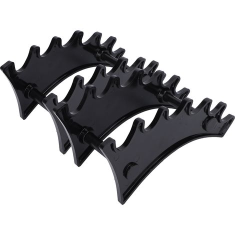 Lot de 2 présentoirs détachables pour pinceaux de maquillage, support multifonctionnel en acrylique noir pour stylos (1/5)