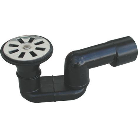 Sifone doccia pehd nero saldabile con uscita diam.40 valsir ingr. 80
