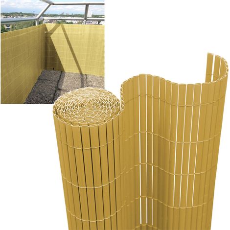 SWANEW Canisse in PVC, schermo da giardino, piscine, recinzione in PVC resistente ai raggi UV Bambù 140 x 500cm (1/5)
