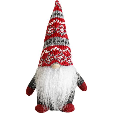 Handgefertigte Skulptur Weihnachtszwerg Dekoration für
