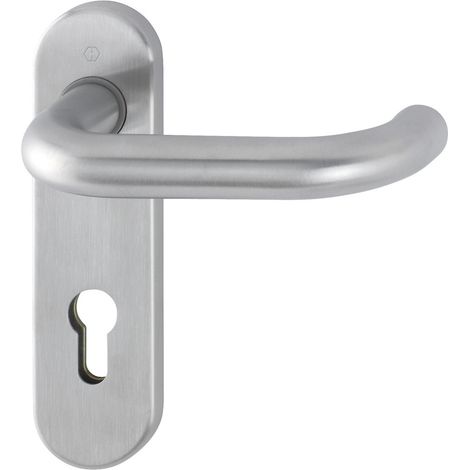 HOPPE® Drückergarnitur mit Kurzschild Paris E138Z/353K, Edelstahl, 3290197