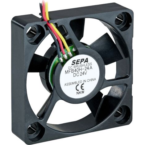 SEPA MFB40H24A-001 Axiallüfter 24 V/DC 11.28 m³/h (L x B x H) 40 x 40 x 10 mm