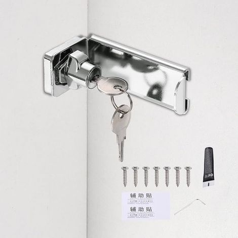 Loquet De Porte À 90 Degrés Loquet Coulissant Argenté (1/5)