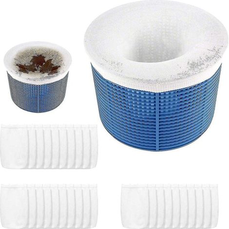 Packung mit 30 Skimmerkorbsocken aus ultrafeinem Netzgewebe, Poolfilterfolie (1/5)