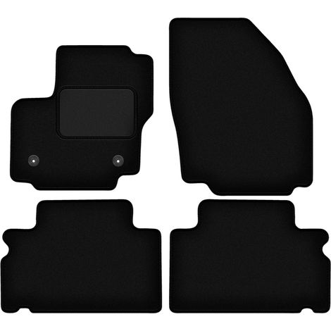 Alfombrillas de terciopelo negro para Ford S-MAX MK1 monovolumen (2012-2015) (1/5)
