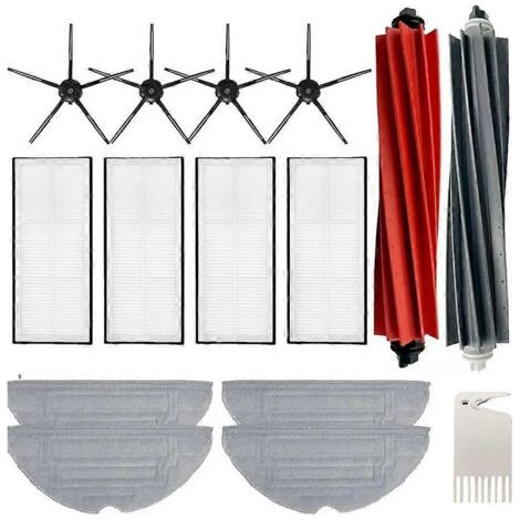 LAN Accessoires pour aspirateur Roborock S8, S8 Pro Ultra, S8+ et S8+ Pro : chiffon de nettoyage, brosse latérale, filtre de rechange (1/5)