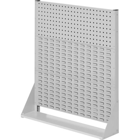 Kappes ®RasterPlan Stellwände einseitig Größe 3 - 1x Lochplatte 2x Schlitzplatten Lichtgrau RAL 7035