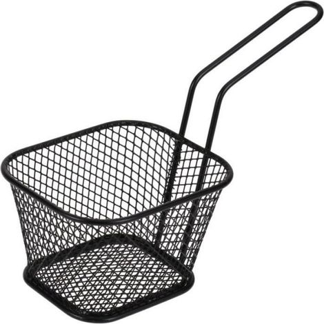 3 Pièces Mini Carré Panier de Friture En Acier Inoxydable Puce Frites Titulaire Filtre À Huile de Résidu De Filtration Alimen [492] (1/5)