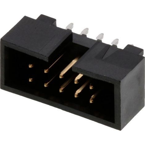 Molex 702461004 Stiftleiste Rastermaß: 2.54 mm Polzahl Gesamt: 10 Anzahl Reihen: 2 1 St. Tray (1/2)