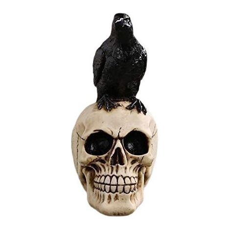 Résine crâne halloween cadeau animal crâne crâne crâne croix maison bar artisanat crâne crâne crâne (1/4)