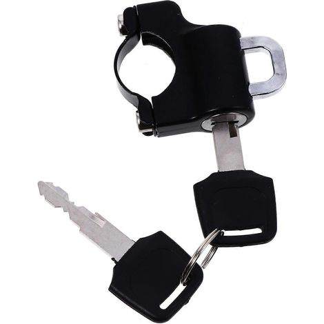 antivol de casque, verrou de sécurité pour guidon de vélo, verrou de casque suspendu-4.5X3.3CM-Black