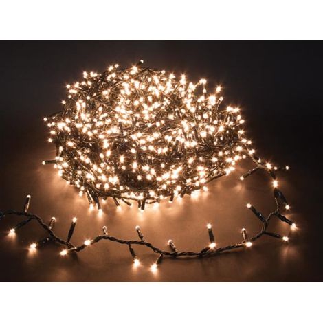 Shimmerlight Led - 34 M - 1500 Lampade Bianche Arizona - Filo Verde - Modulatore - 24 V