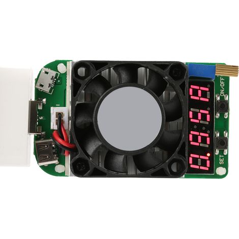Charge Électronique USB LD25 avec Afficheur Numérique, Testeur de Batterie, Résistance Réglable, Mesureur de Tension et Courant (1/5)