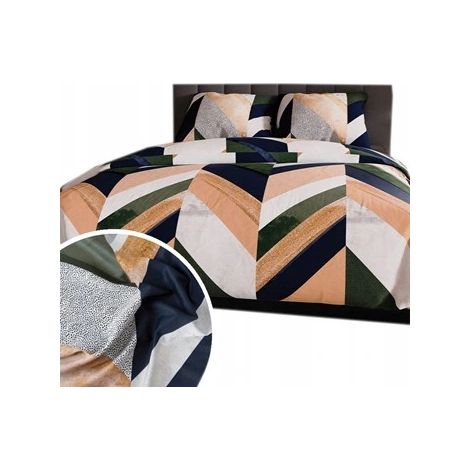 Bettwäsche-Set 220x200 Baumwollsatin Triana Geometrisches Mehrfarbig (1/5)