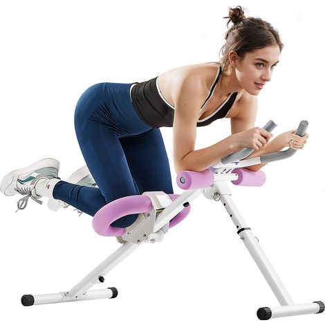 Appareil Abdominal à Domicile, Entraîneur de Musculation pour Femmes, Capacité 150 kg, Crunch Abdominal Pliable et Réglable (1/5)