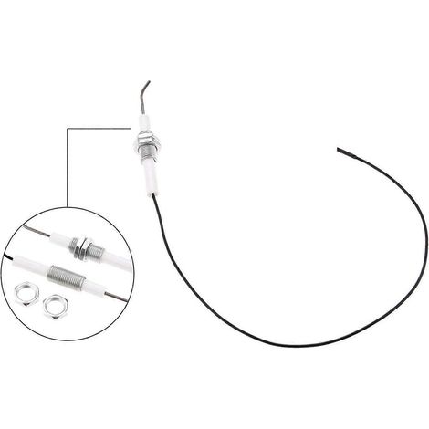 Elektroden-Zündkerze mit Keramikzünder und 30 cm langem Kabel (2,3 mm Anschluss)
